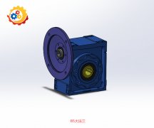RV75-20-1.5KW铝合金涡轮减速机3D图纸